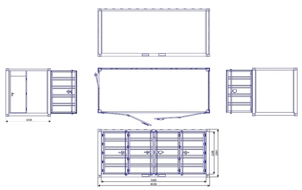 Lagercontainer OPEN-SIDE