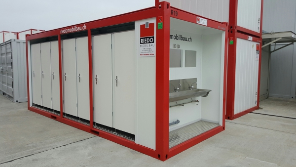Sanitärcontainer 20 Fuss, 14WC