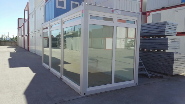 Bürocontainer 20 Fuss IP-Verglasung