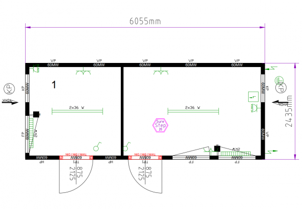 Bürocontainer 20 Fuss