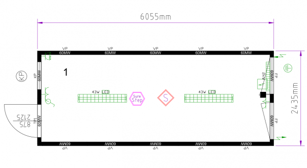 Bürocontainer 20 Fuss