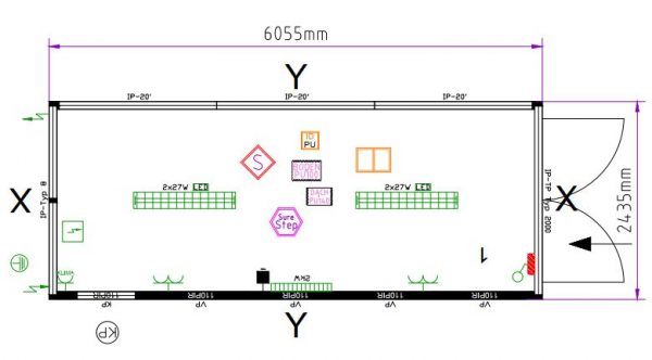 Show-Bürocontainer 20 Fuss