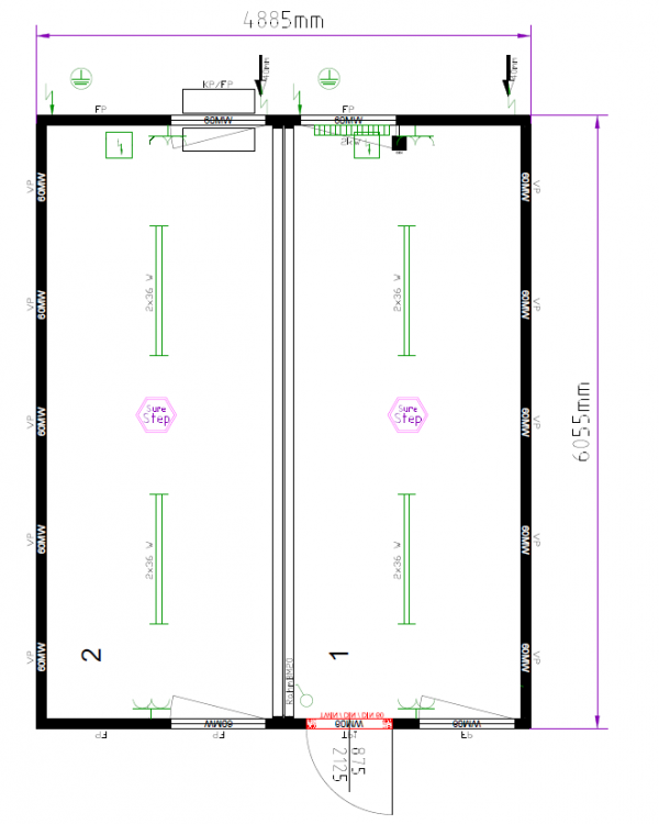 Doppel-Bürocontainer