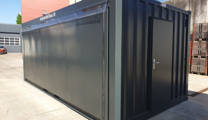 Klappencontainer XL mit Hydraulikpumpe