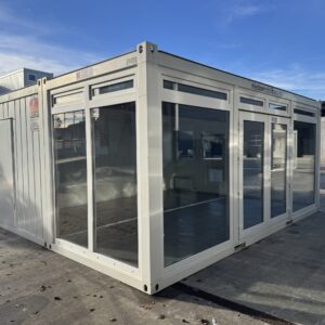 Conteneur double avec vitrage