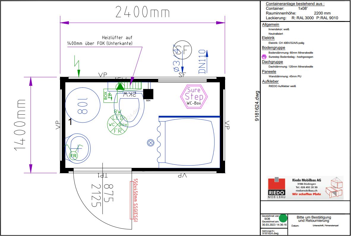 Container sanitaire 8 pieds – Image 6