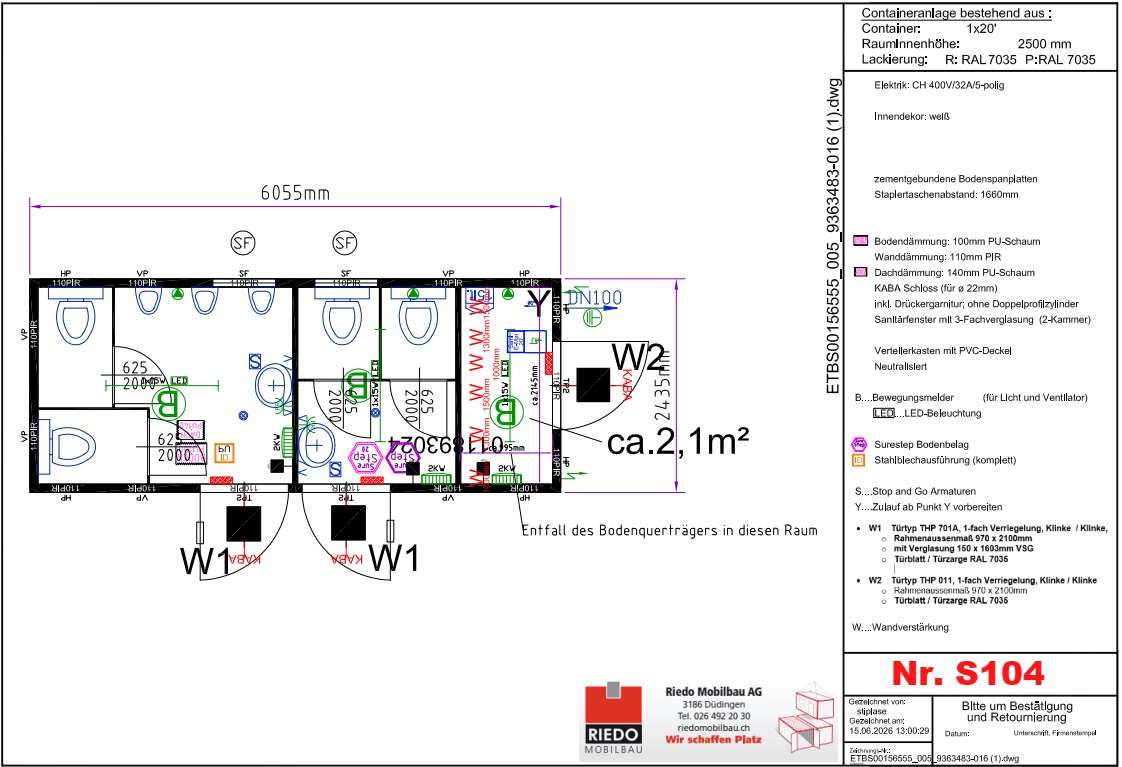 Conteneur sanitaire de 20 pieds – Image 6